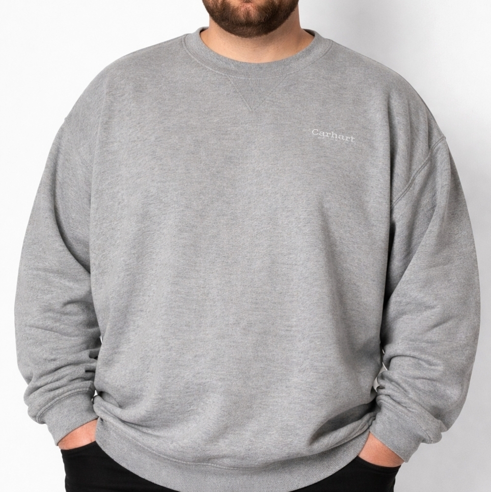 Carhartt Mens Gray Pullover Sweatshirt Sz See Description